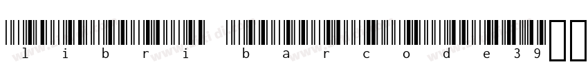 libri barcode39字体字体转换